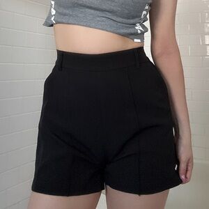 Women's Super high waister Black Shorts